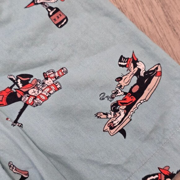 Matix Short Sleeve Button-Up Shirt With Cartoon Print Size L - Picture 4 of 7